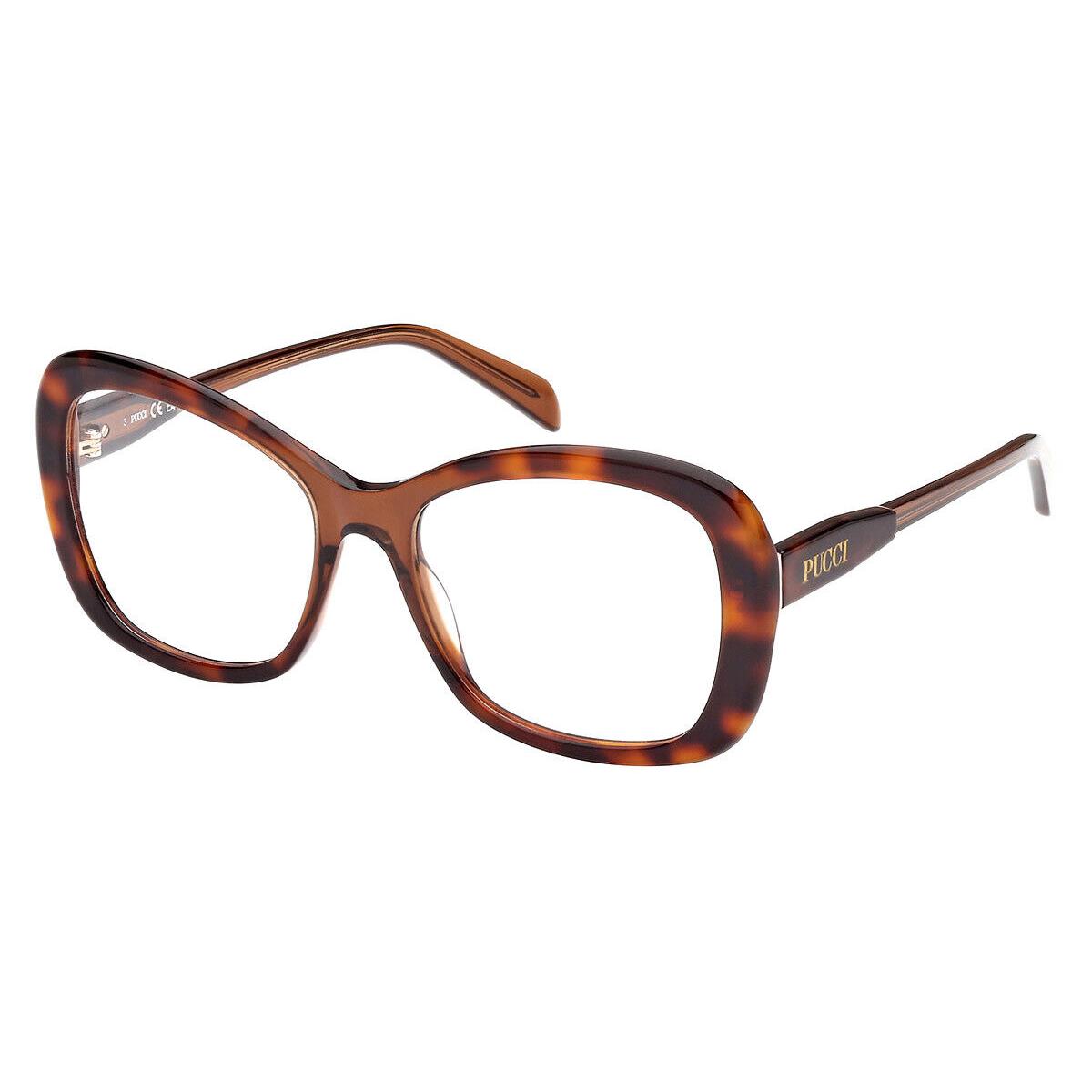 Emilio Pucci EP5231 Eyeglasses Women Havana/other 53mm