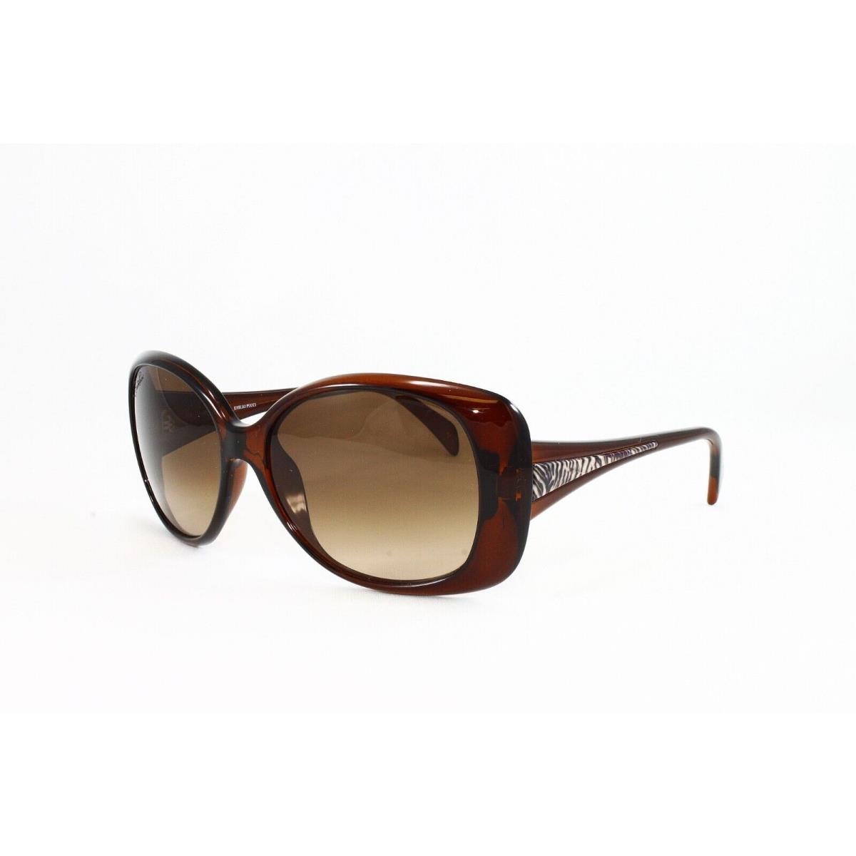 Emilio Pucci Sunglasses Women`s Fashion EP704S 210 Brown 58mm Brown Lens