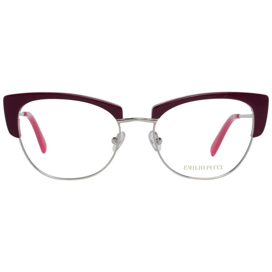 Emilio Pucci EP5102 083 Burgundy Metal Eyeglasses Frame 54-18-140 5102