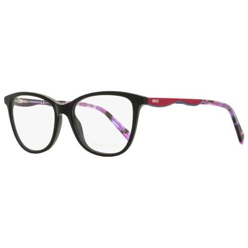 Emilio Pucci Rectangular Eyeglasses EP5095 001 Black/rose 54mm 5095