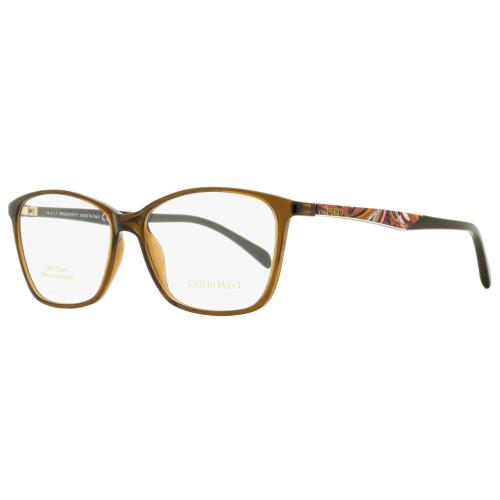 Emilio Pucci Rectangular Eyeglasses EP5009 048 Brown 54mm 5009