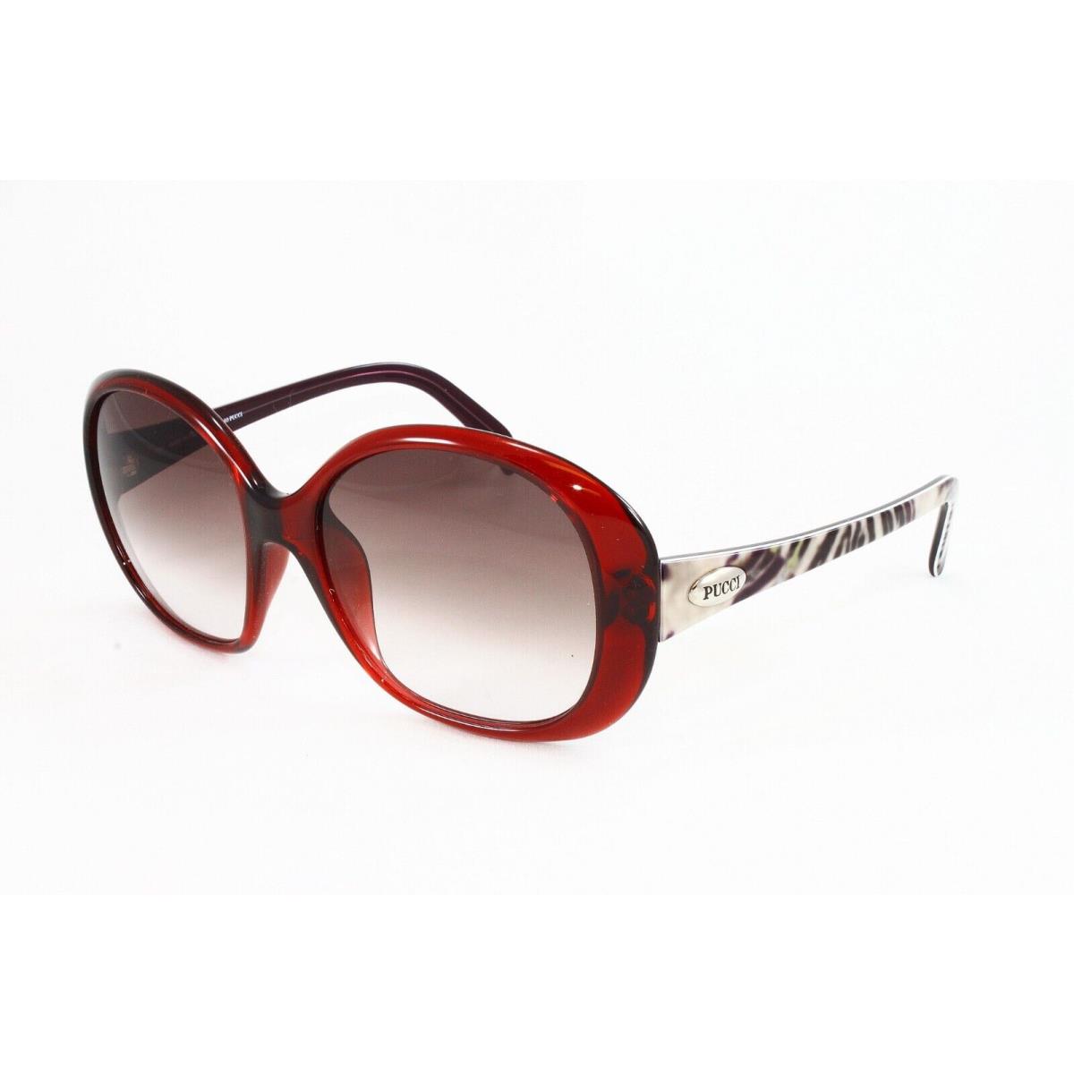 Emilio Pucci Sunglasses Women`s Fashion EP695S 602 Wine 58mm Brown Lens