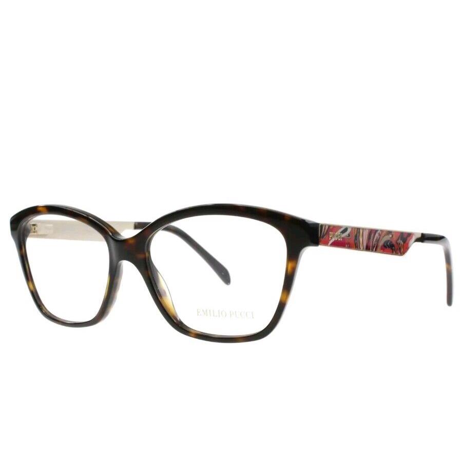 Emilio Pucci EP 5011 056 Eyeglass Frames Havana Cateye 54 15 140