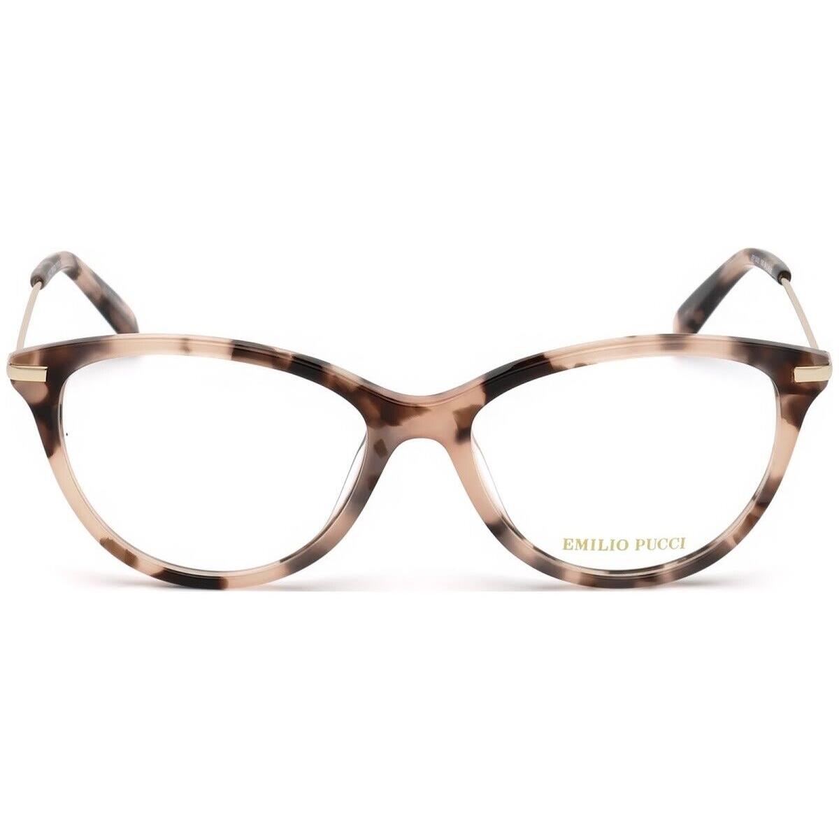 Emilio Pucci EP 5082 055 Pink Havana Plastic Optical Eyeglasses Frame 54-16-140