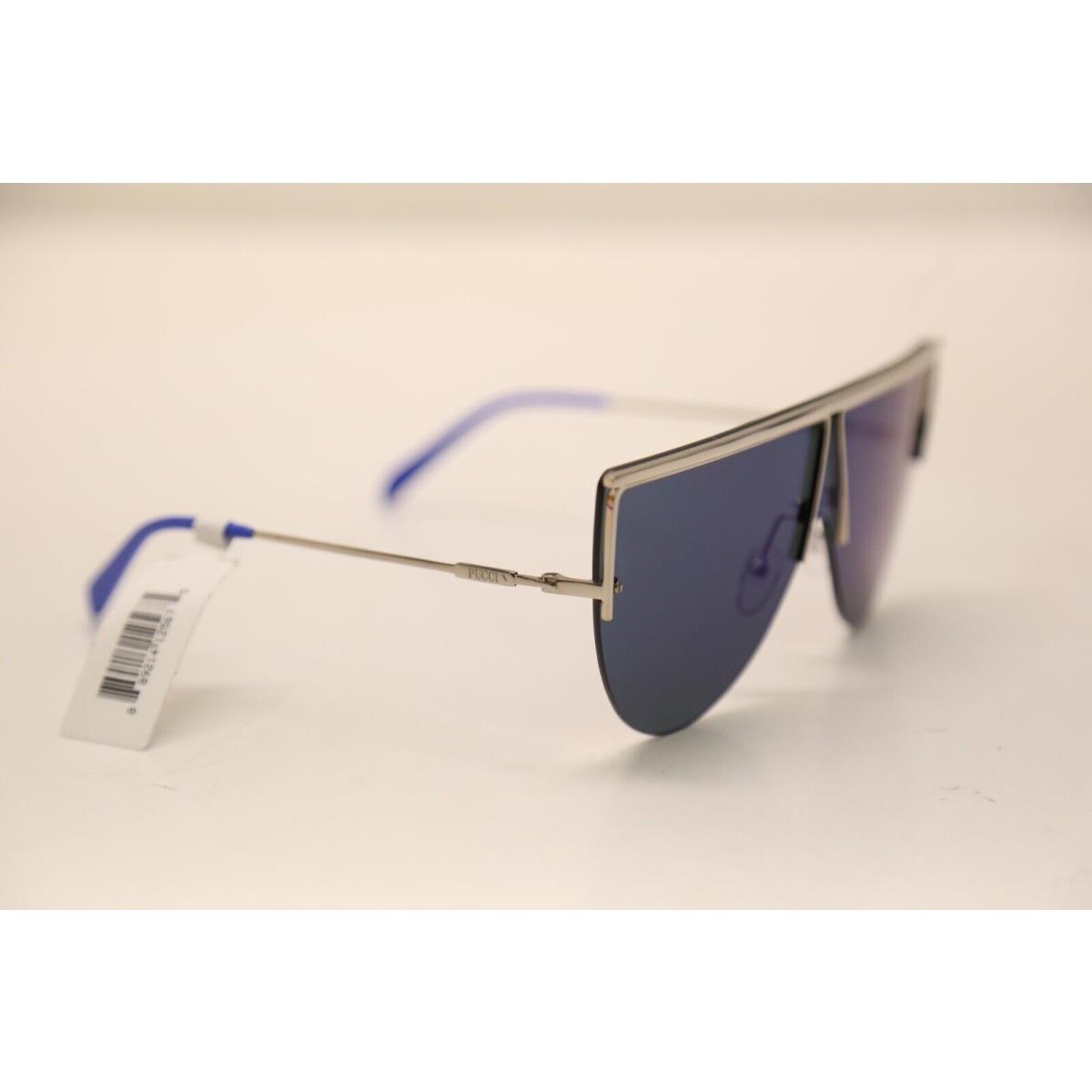 Emilio Pucci EP 139 16X Silver Blue 142mm Sunglasses 1171