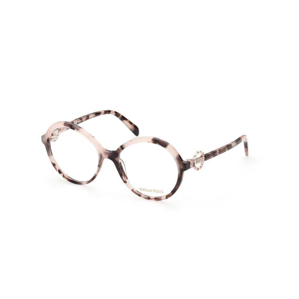 Emilio Pucci EP 5176 055 Havana Round Plastic Eyeglasses Frame 54-17-140 5176