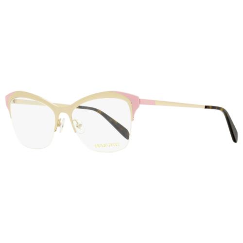 Emilio Pucci Geometric Eyeglasses EP5074 033 Gold/pink/havana 53mm 5074