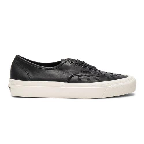 Vans Authentic Weave DX Weave DX `black` White VN0A38F3L3A Men`s 7.5-9.5 Leather Comfort - Black