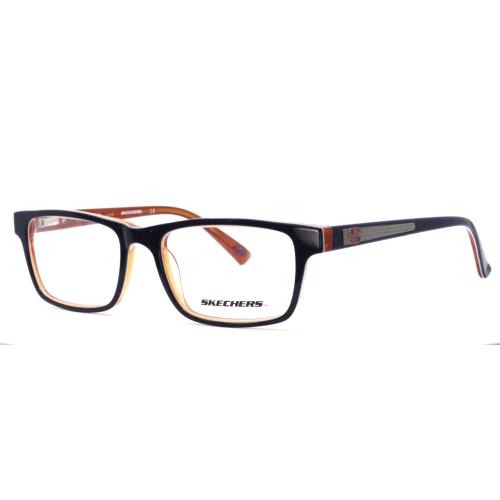 Skechers SE1119 092 Navy Orange Unisex Rectangle Eyeglasses 50-16-135 B:32