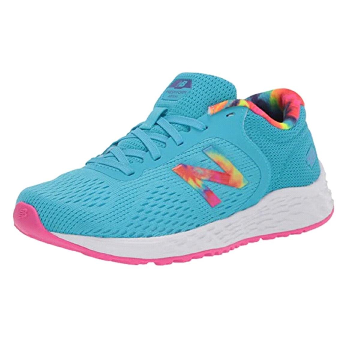 New Balance Fresh Foam Arishi V2 Big Girl`s Grade School Sneaker Size: 6.5 - Bayside/Peony