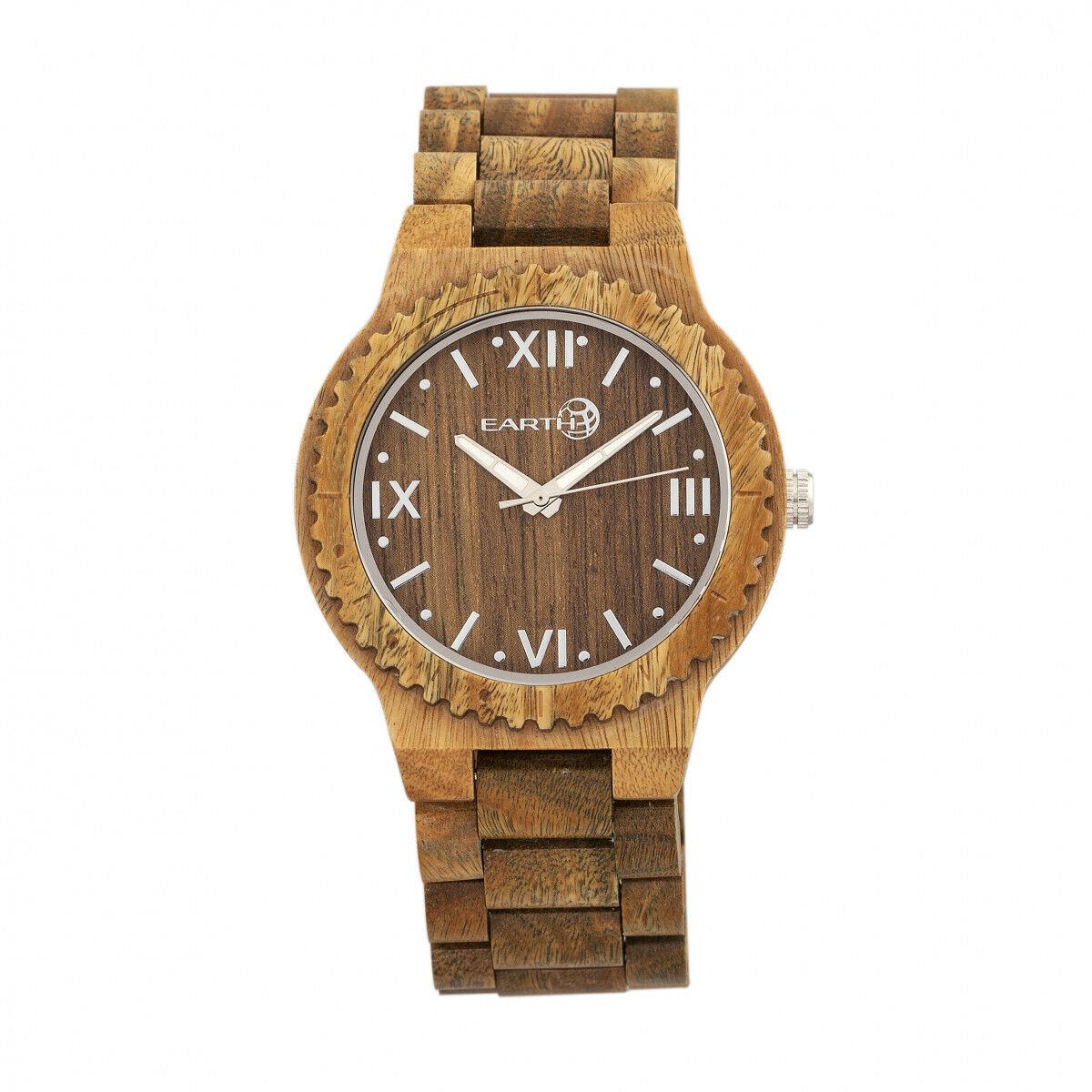 Earth Wood Bighorn Bracelet Watch - Olive