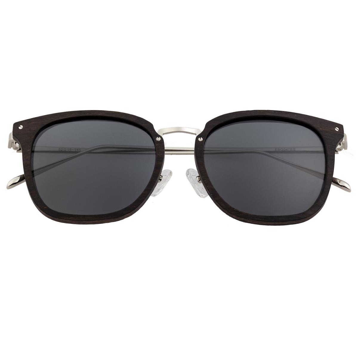 Earth Wood Nosara Polarized Sunglasses - Ebony/black - Frame: Ebony, Lens: Black