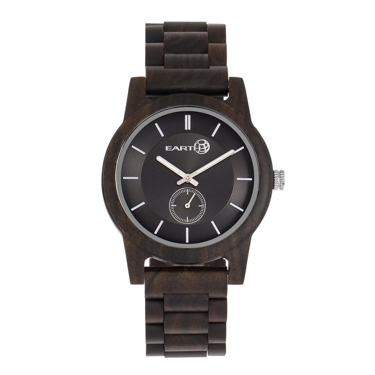 Earth Wood Blue Ridge Bracelet Watch - Dark Brown