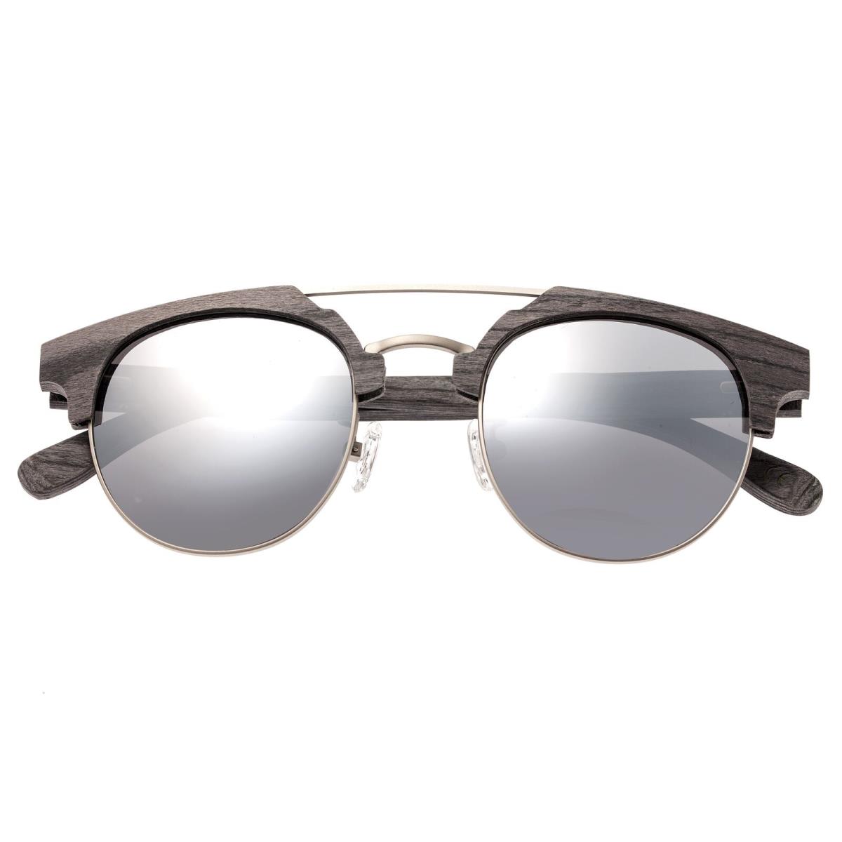 Earth Wood Kai Polarized Sunglasses - Grey/silver - Frame: Grey, Lens: Silver