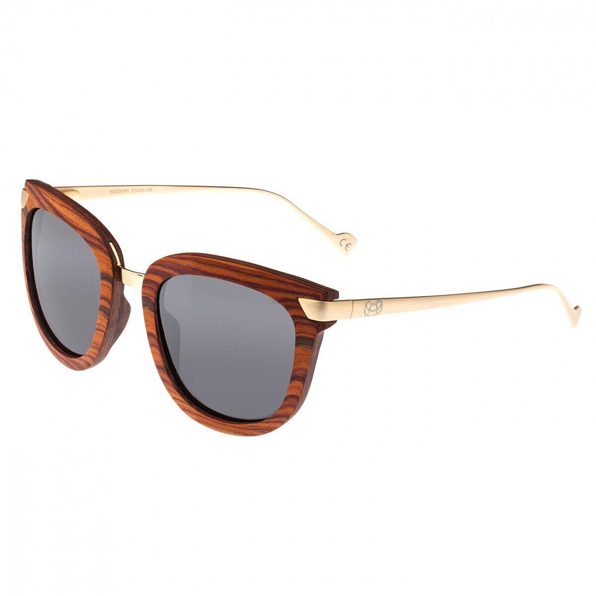 Earth Wood Nissi Polarized Sunglasses - Mahogany/black