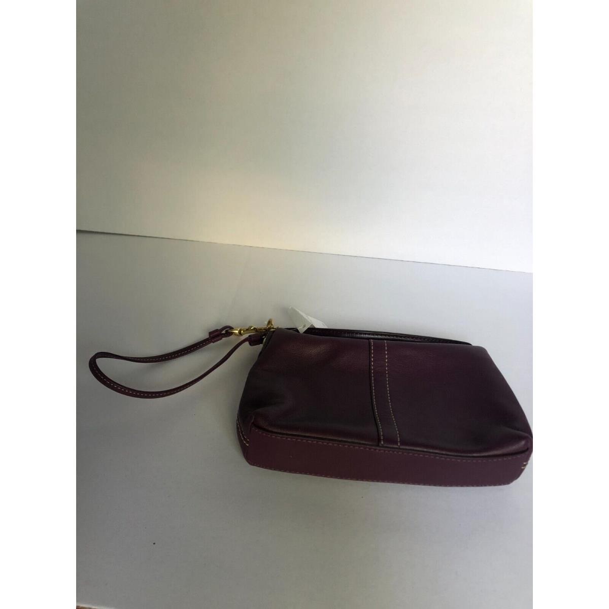 Coach Designer Leather Clutch Purse Purple Trendy Cute Fashion