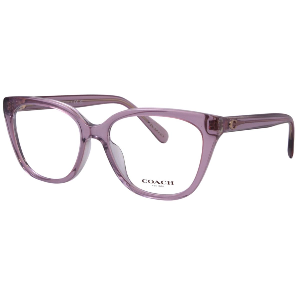 Coach HC6226U 5782 Eyeglasses Women`s Transparent Rose/blush Full Rim 54mm