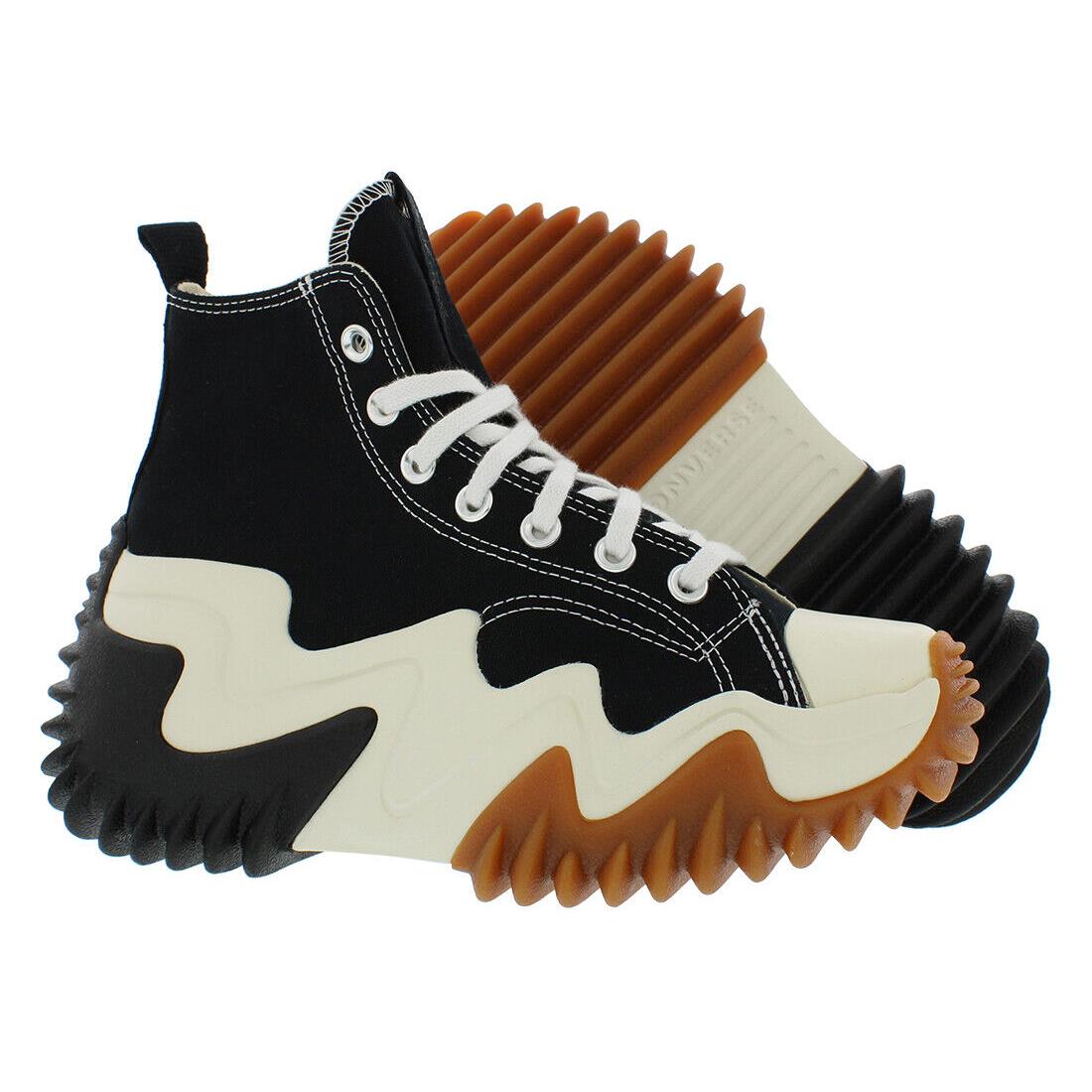 Converse Run Star Motion High Top Unisex Shoes - Black/White/Gum Honey, Main: Black