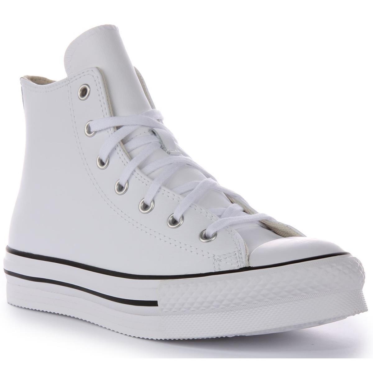 Converse A02486C Chuck Taylor Lift Hi Shoe Mens Trainer White Mono US 6 - 13