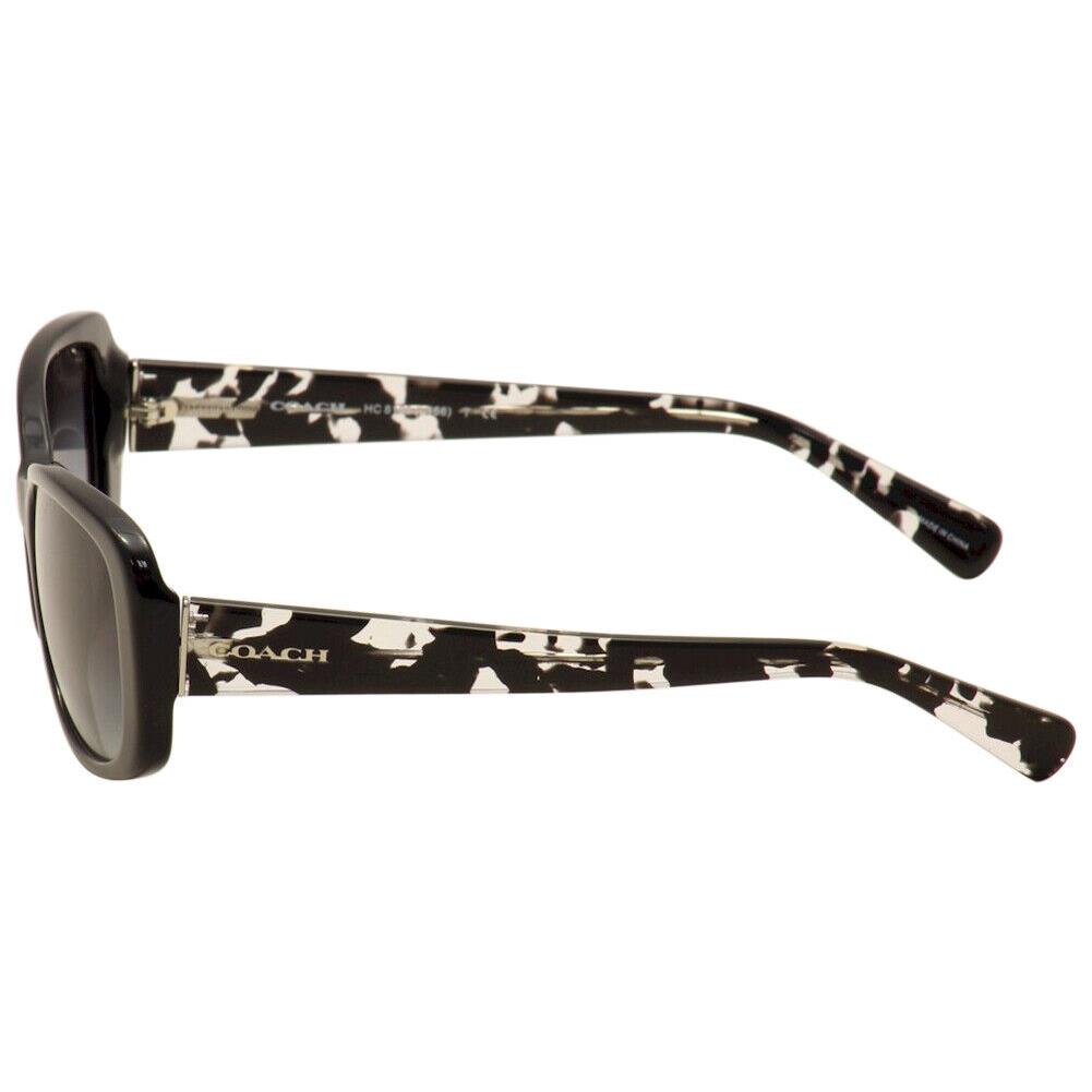Coach Women`s HC8168 HC/8168 534811 Black/black Crystal Mosaic Sunglasses 56mm