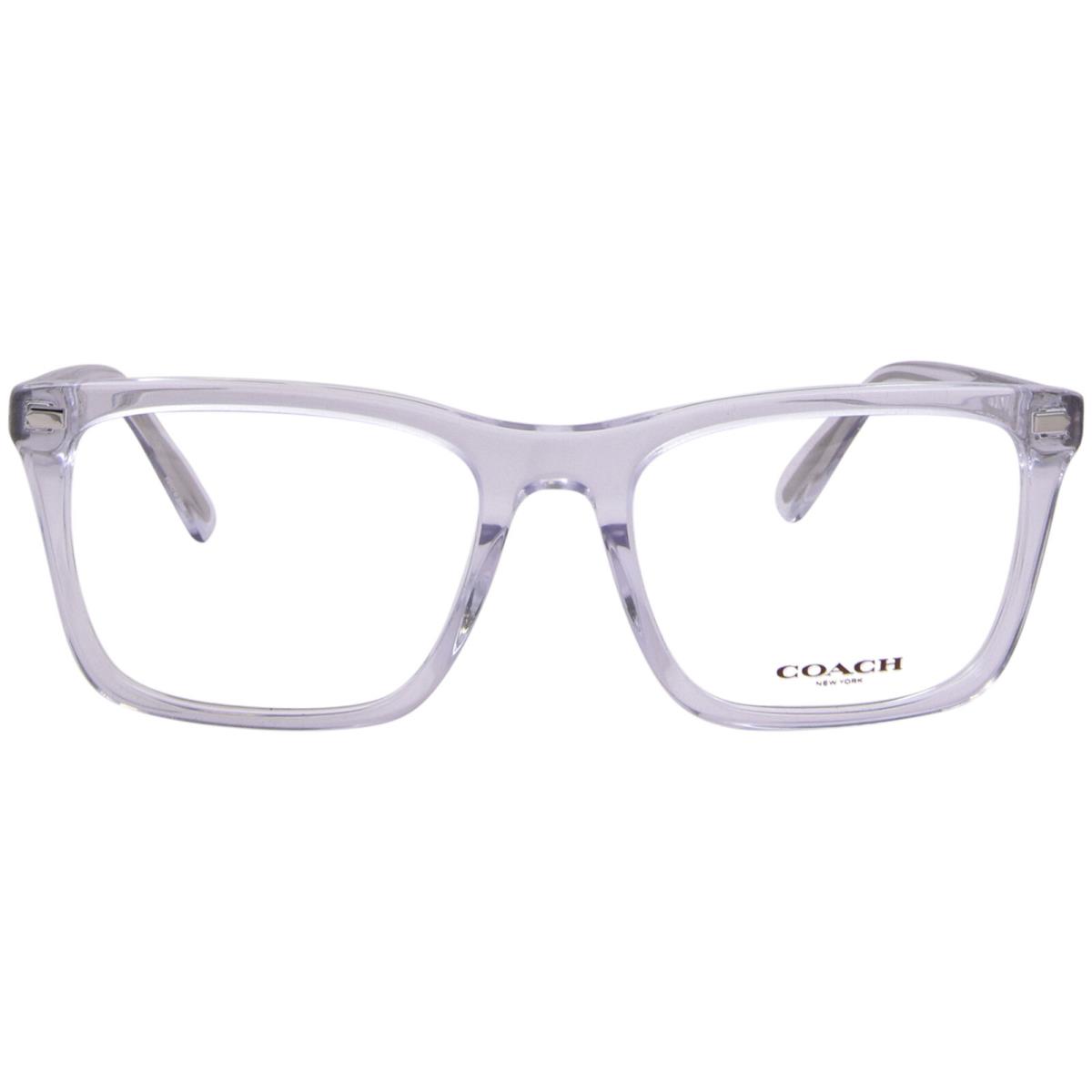 Coach HC6238U 5111 Eyeglasses Men`s Transparent Clear Full Rim Square Shape 57mm