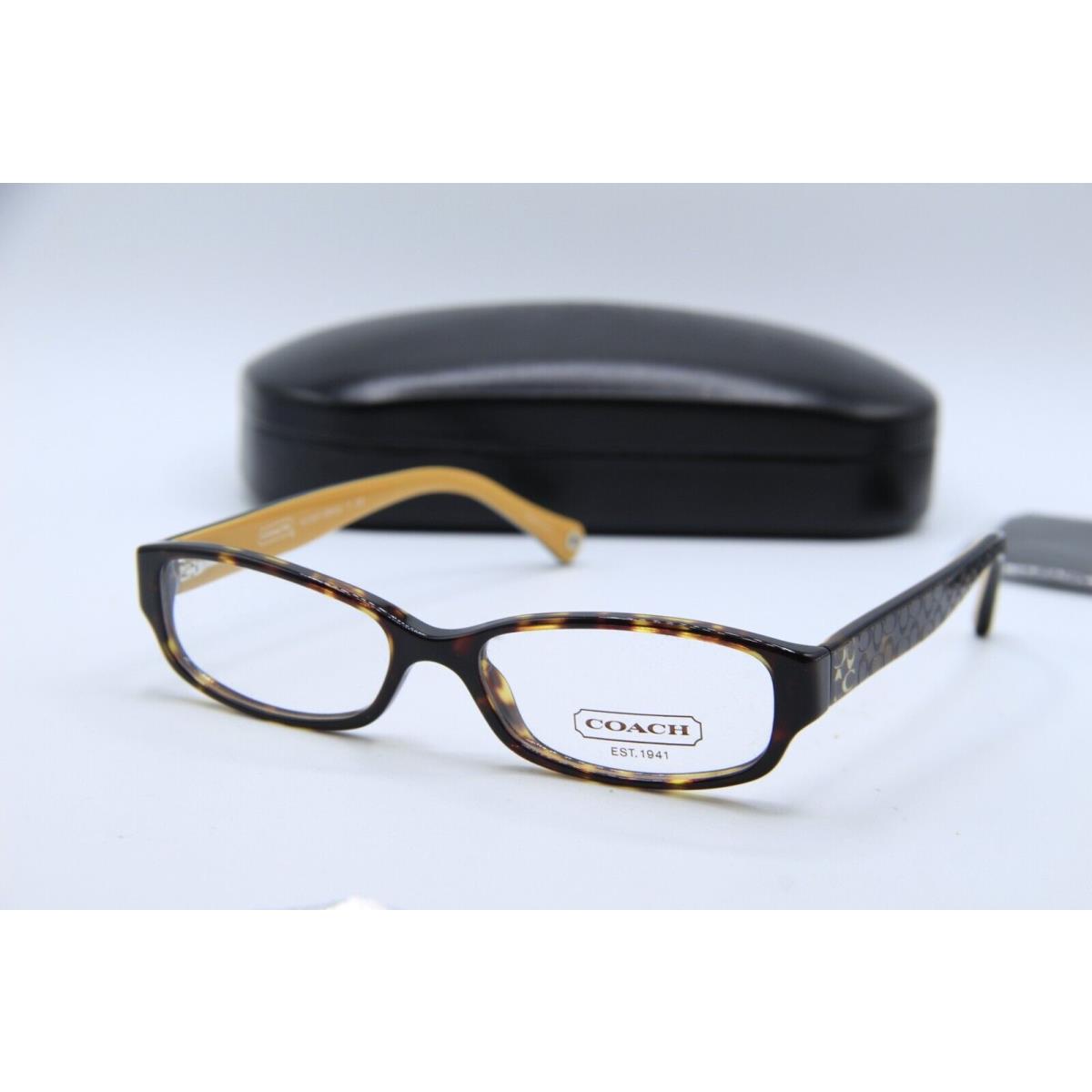 Coach HC 6001 5055 Havana Yellow Frames Eyeglasses 50-15