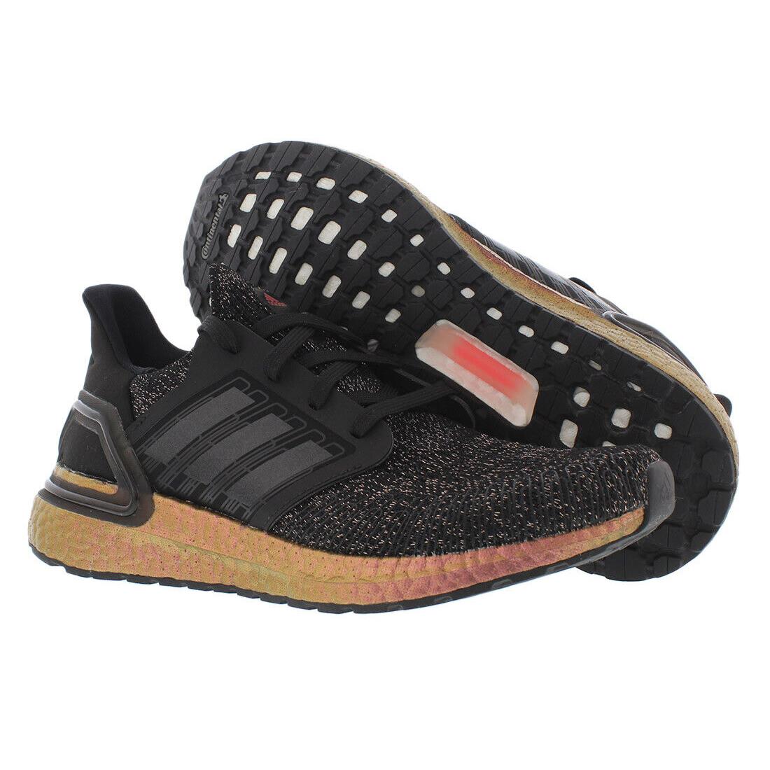 Adidas Ultraboost 20 GS Girls Shoes - Core Black/Grey/Signal Pink, Main: Black