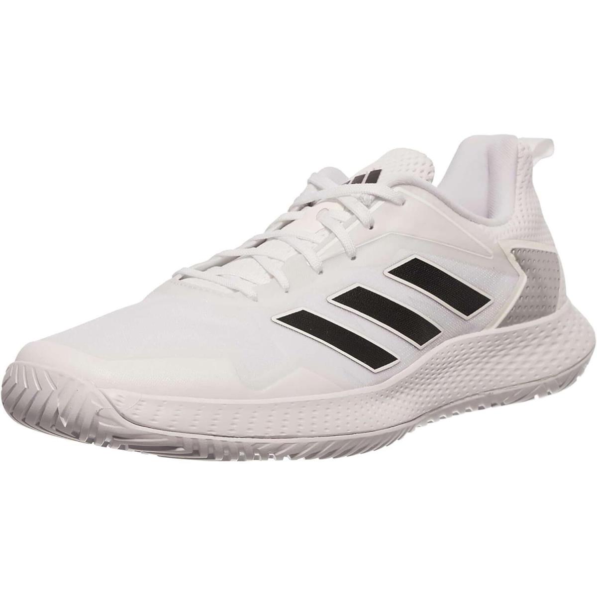 Adidas Men`s Defiant Speed Tennis Shoe - White/Black/Matte Silver