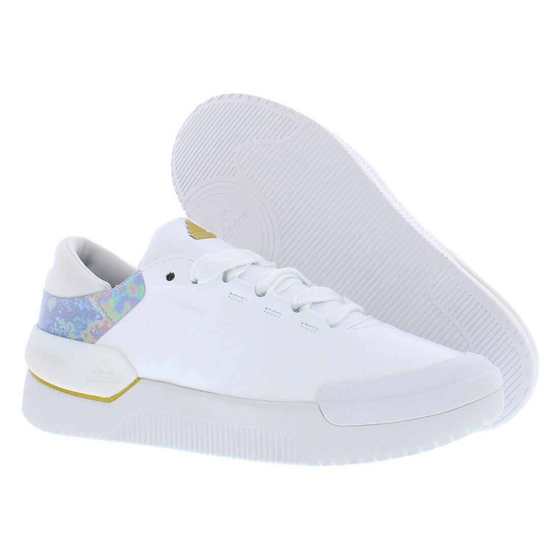 Adidas Court Funk Womens Shoes - Cloud White/Cloud White/Matte Gold, Main: White