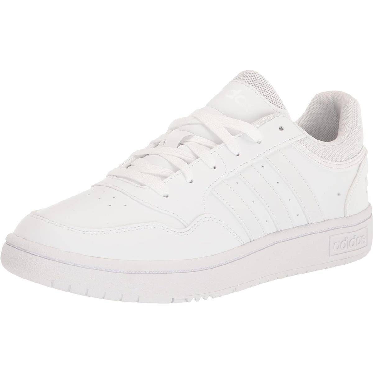 Adidas Originals Men`s Hoops 3.0 Low Sneaker - White/White/Core Black