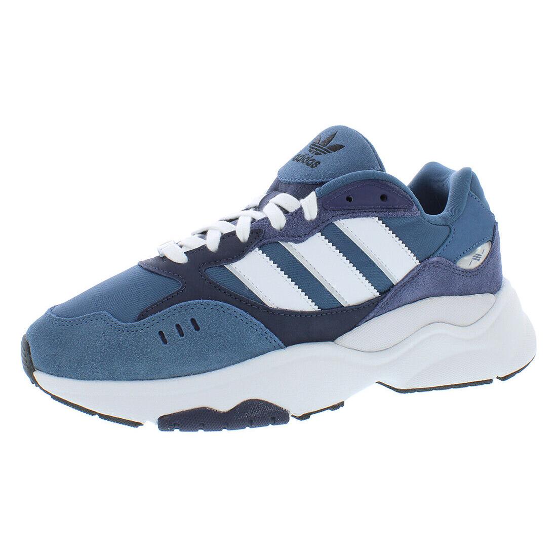 Adidas Retropy F90 Mens Shoes - Wonder Steel/Footwear White/Shadow Navy, Main: Blue