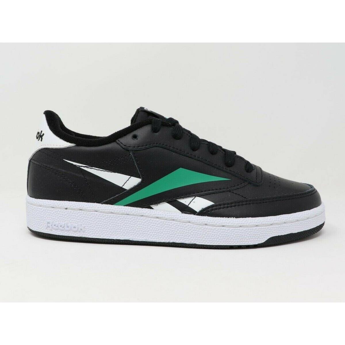 EF8840 Mens Reebok Club C 85 Mu Shoes Black/white/green Tennis Style