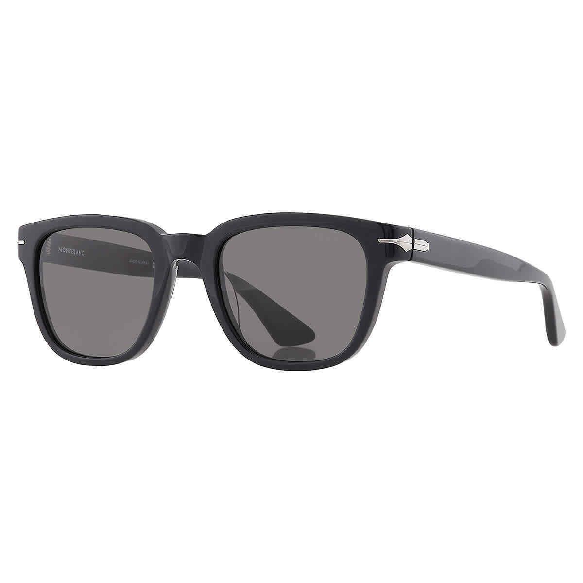 Montblanc Grey Square Men`s Sunglasses MB0302S 004 51 MB0302S 004 51