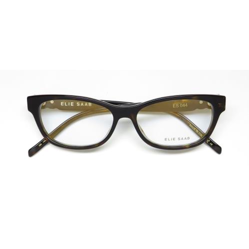 Elie Saab 044 Premium Segment Made IN Italy Hot Eyeglass Frame/eyewear Dark Havana