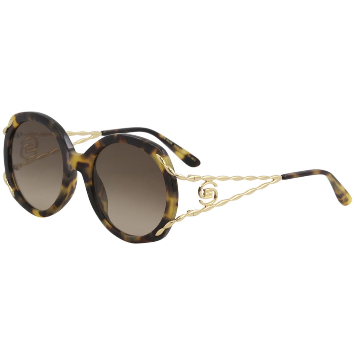 Elie Saab Women`s ES014S ES/014S 6A3/86 Havana Fashion Oval Sunglasses 54mm