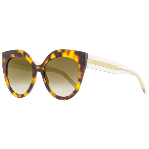 Elie Saab Cat Eye Sunglasses ES081/S 086JL Havana/gold 55mm