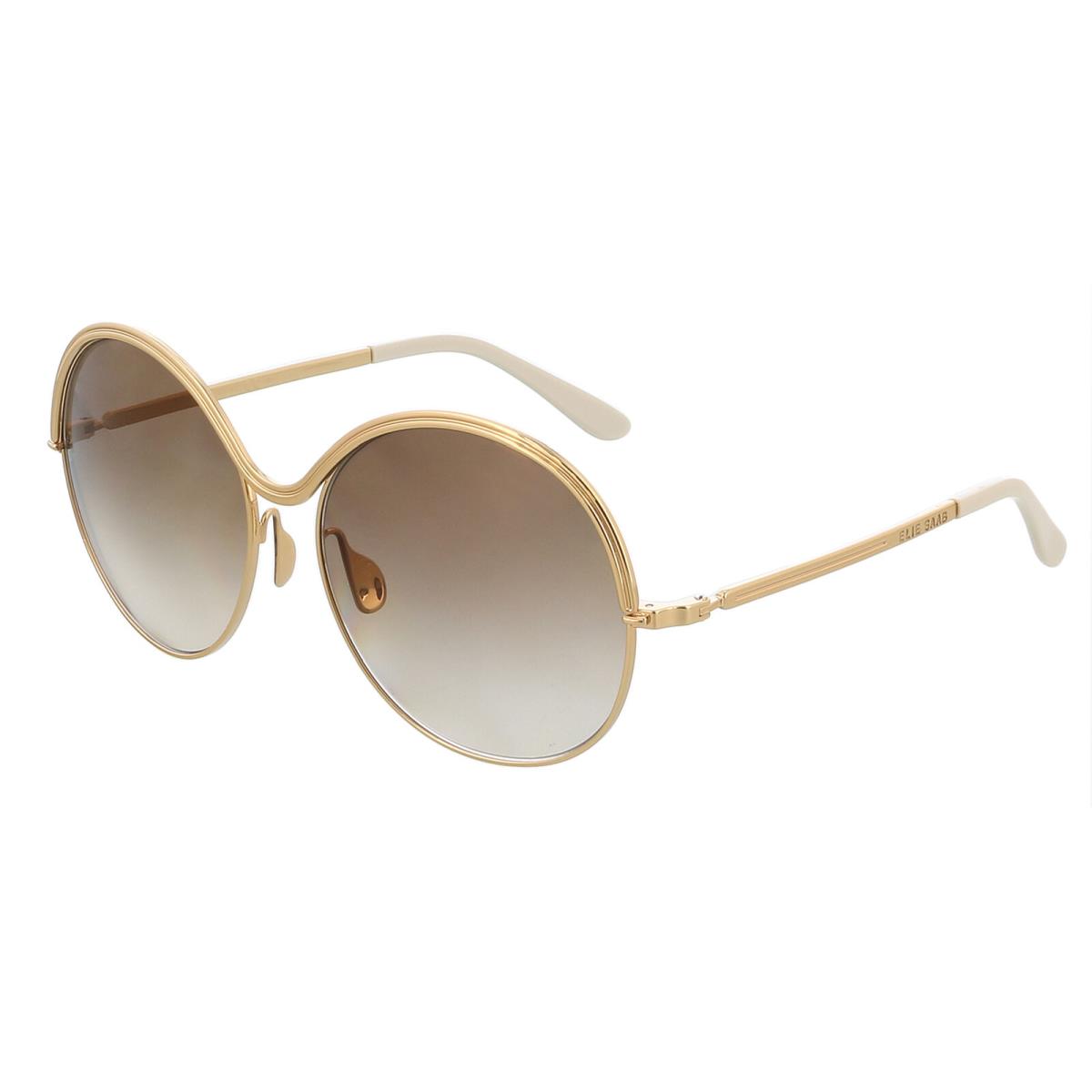 Elie Saab ES011S 001Q Gold Round Sunglasses