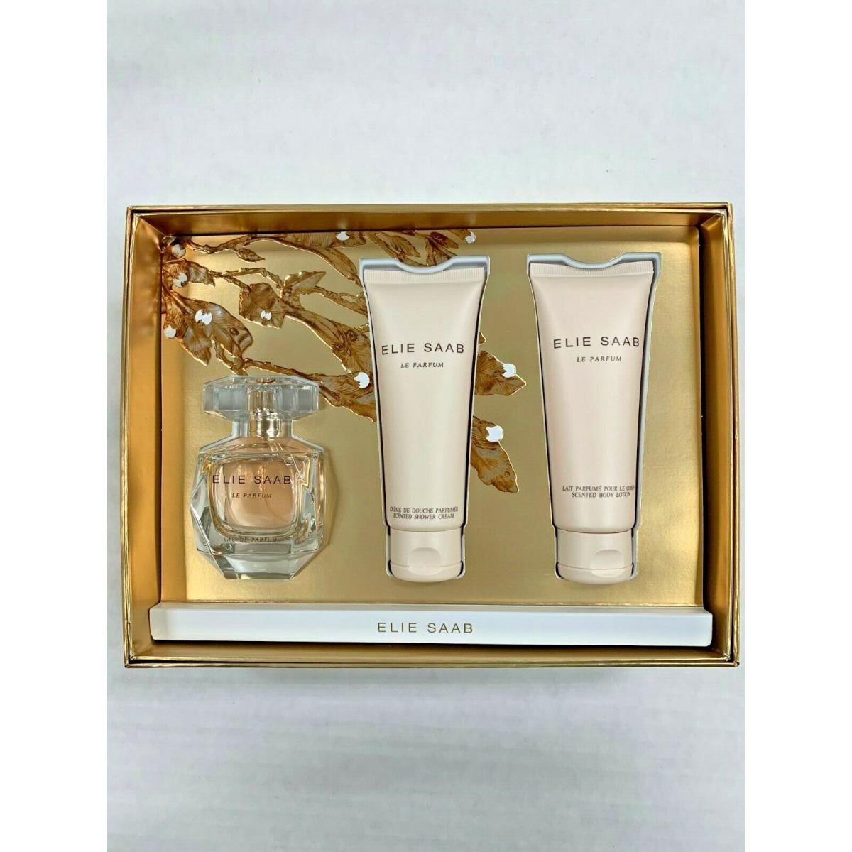 Elie Saab LE Parfum 3 Piece Gift Set Eau DE Parfum Spray 50ML