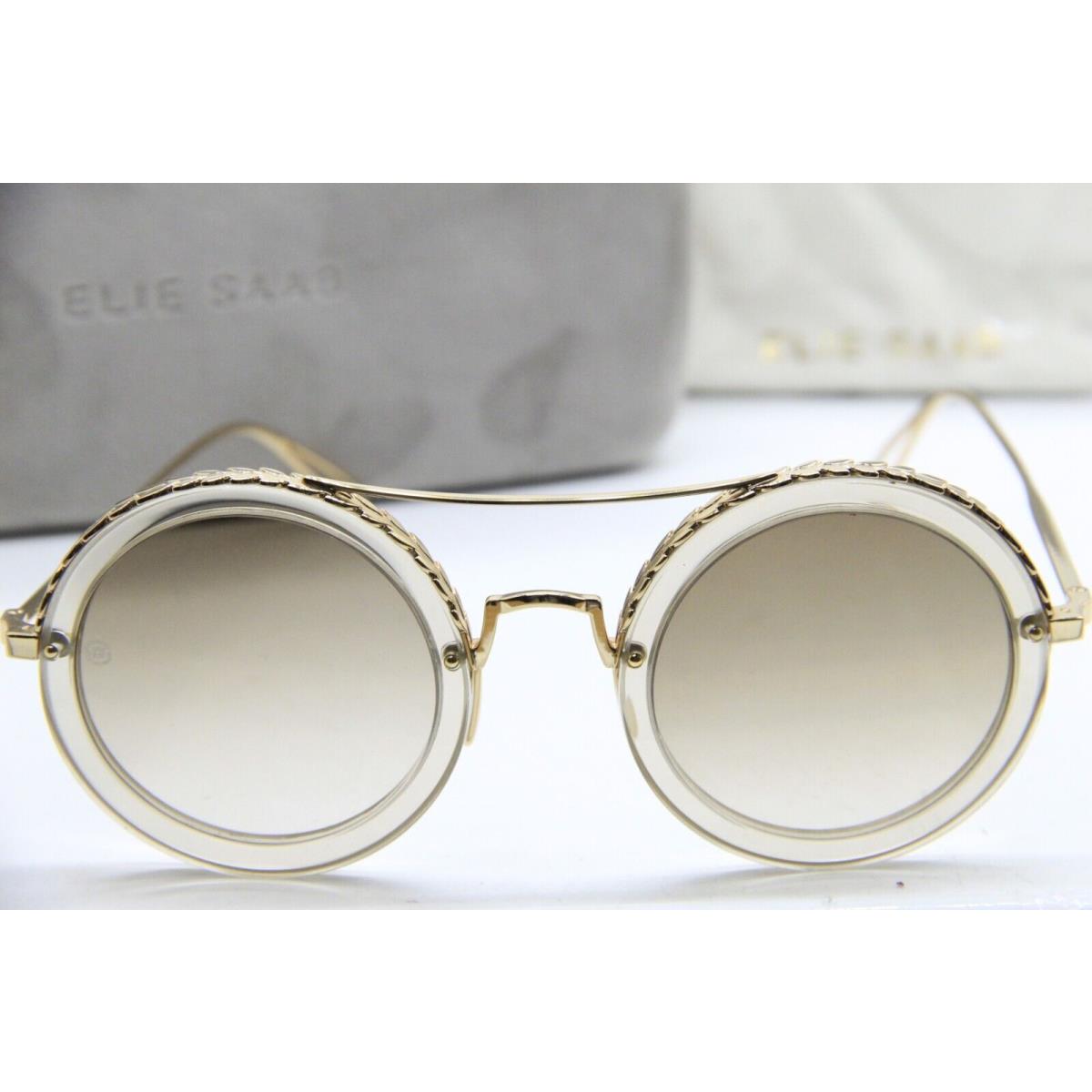 Elie Saab ES 001/S 01Q VU Gold Sunglasses W/case 48-27