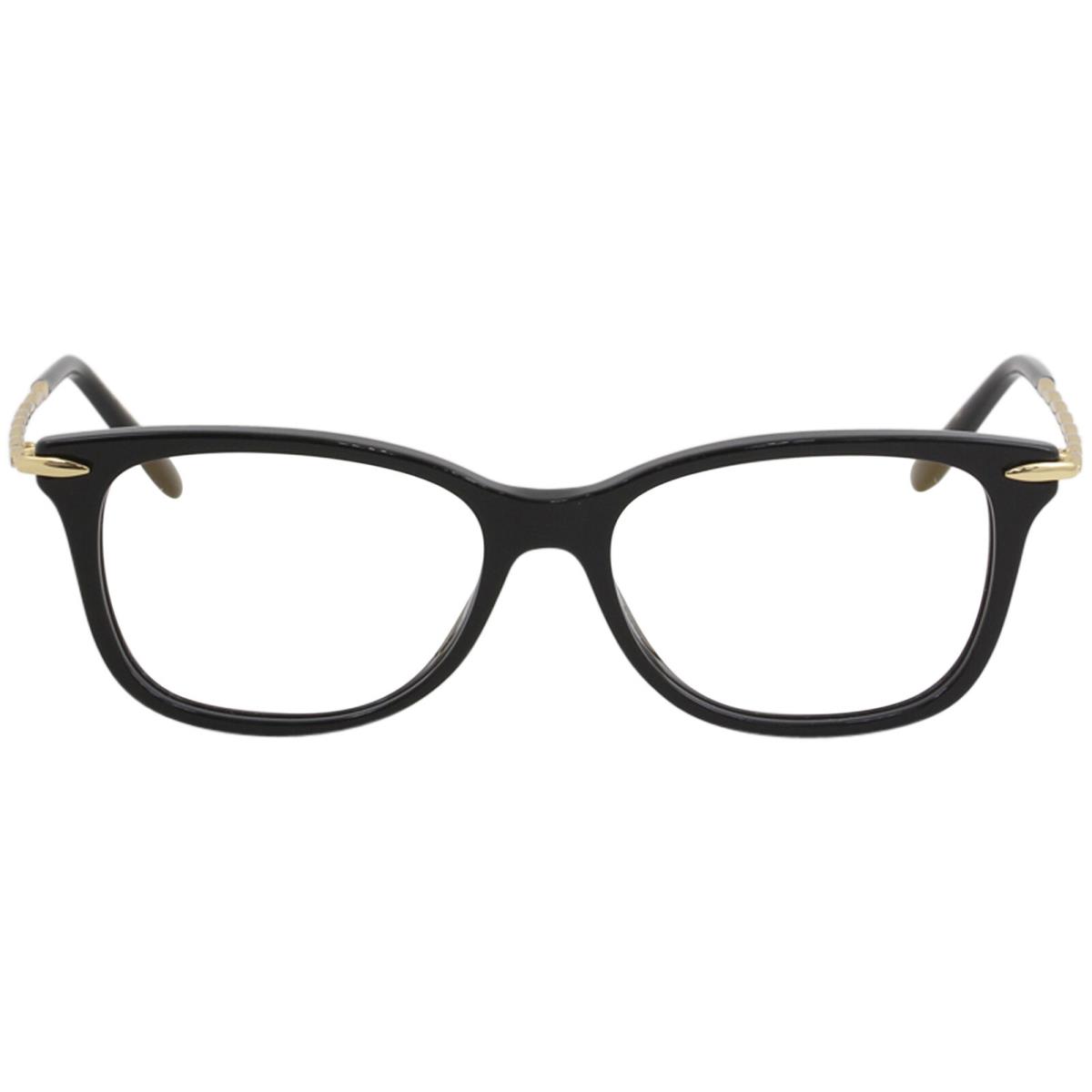 Elie Saab Women`s Eyeglasses ES022 ES/022 807 Black Full Rim Optical Frame 52mm