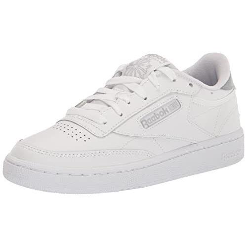 Reebok Women`s Club C 85 Sneaker Ftwr White/pure Grey 3/Silver Met. 11