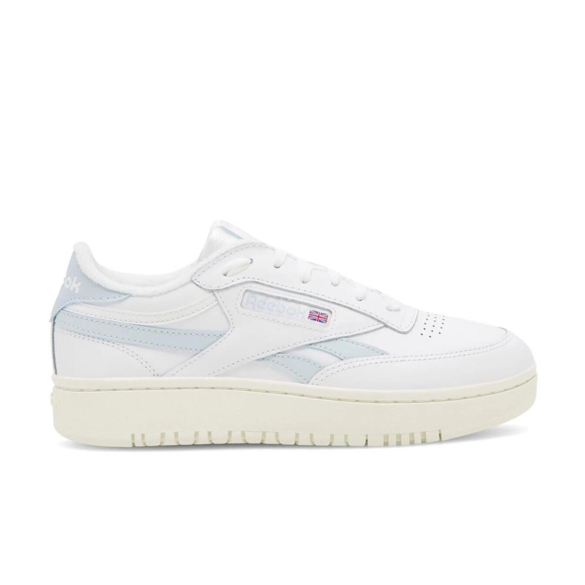 Women Reebok Club C Double Revenge Shoes Size 8.5 Chalk White Sky Blue 100033102