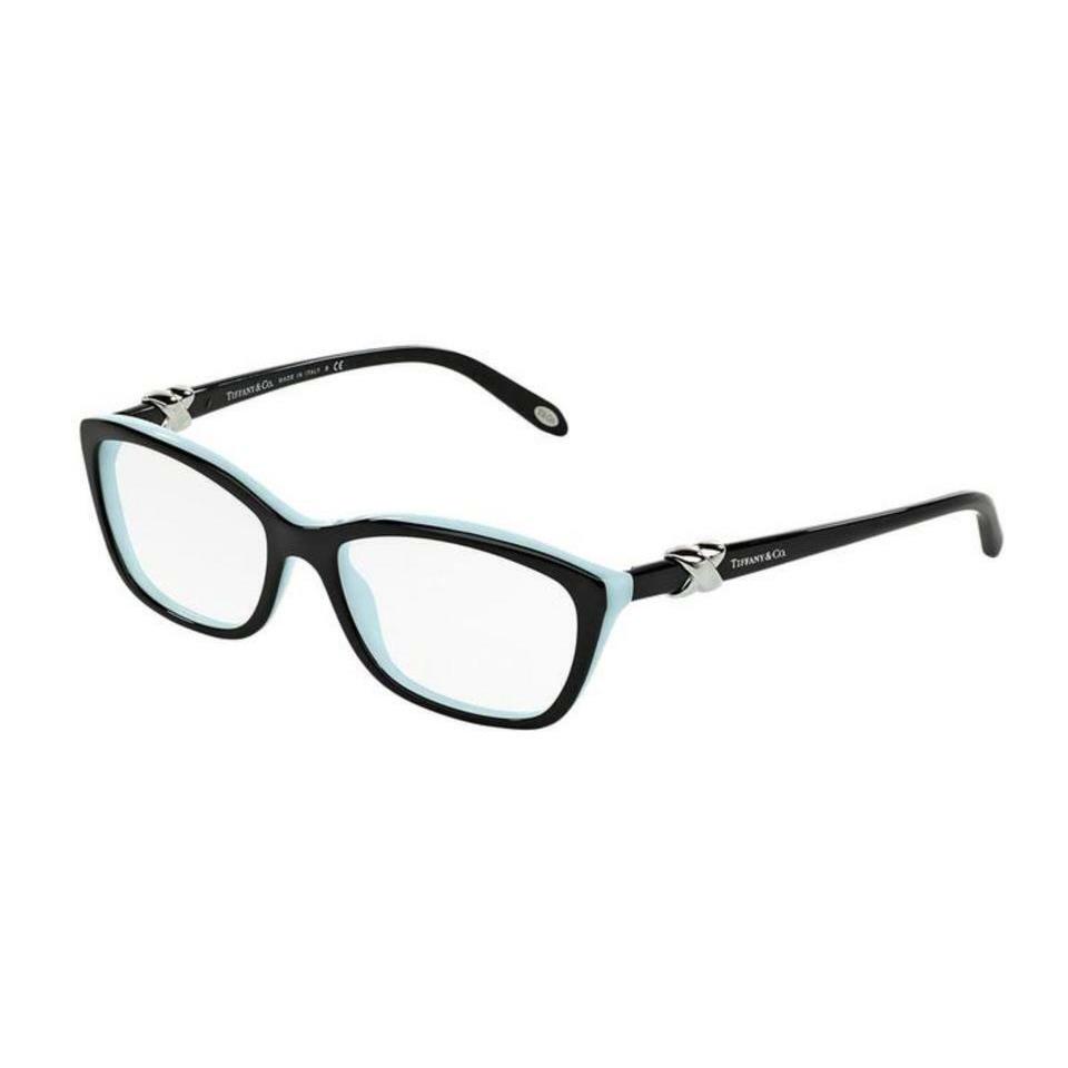 Tiffany CO TF2074 8055 52mm Black on Blue Eyeglasses Frames Italy