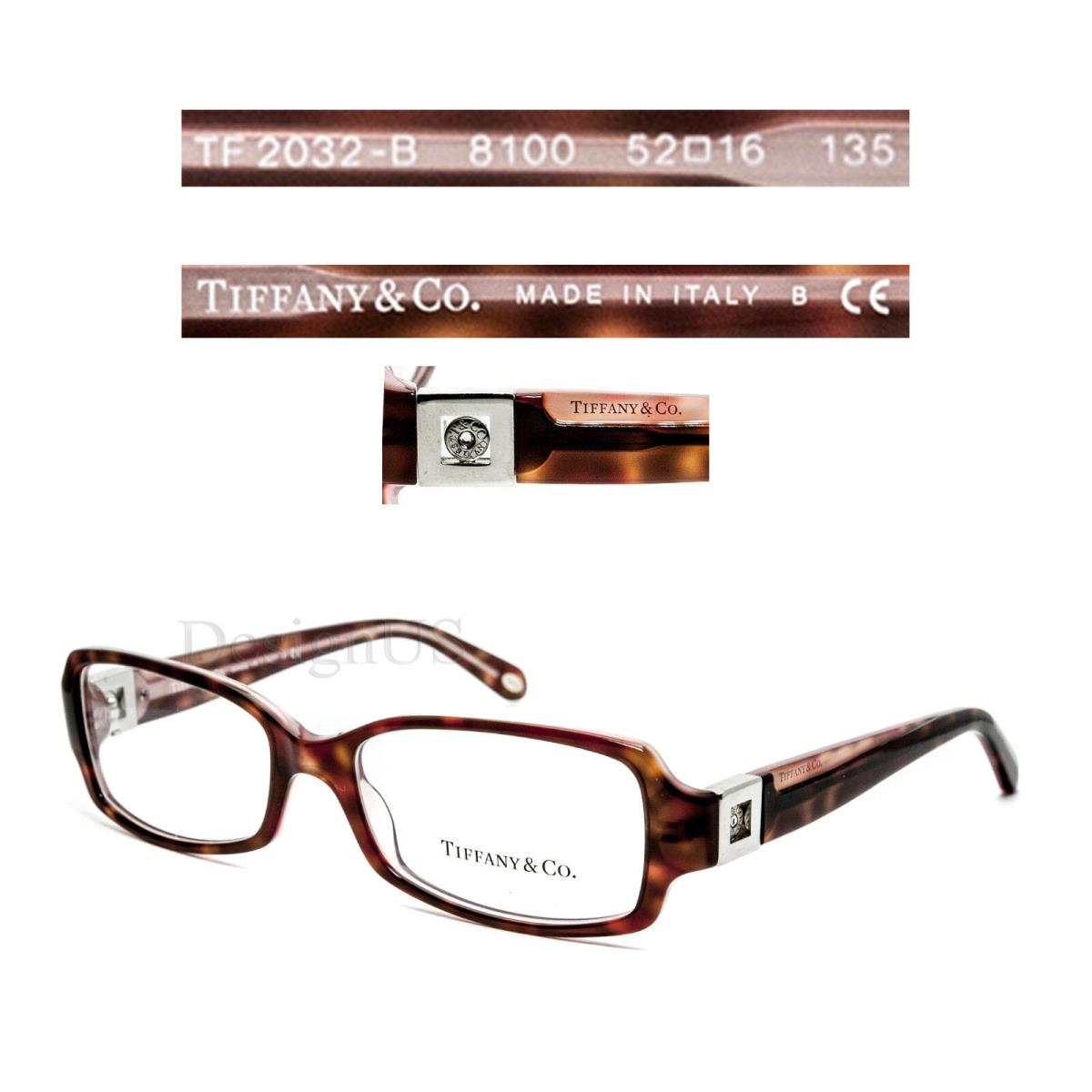 Tiffany Tiffany & Co. TF2032-B 8100 Co. TF2032-B 8100 Crystal 52/16/135 Eyeglasses - Made in Italy