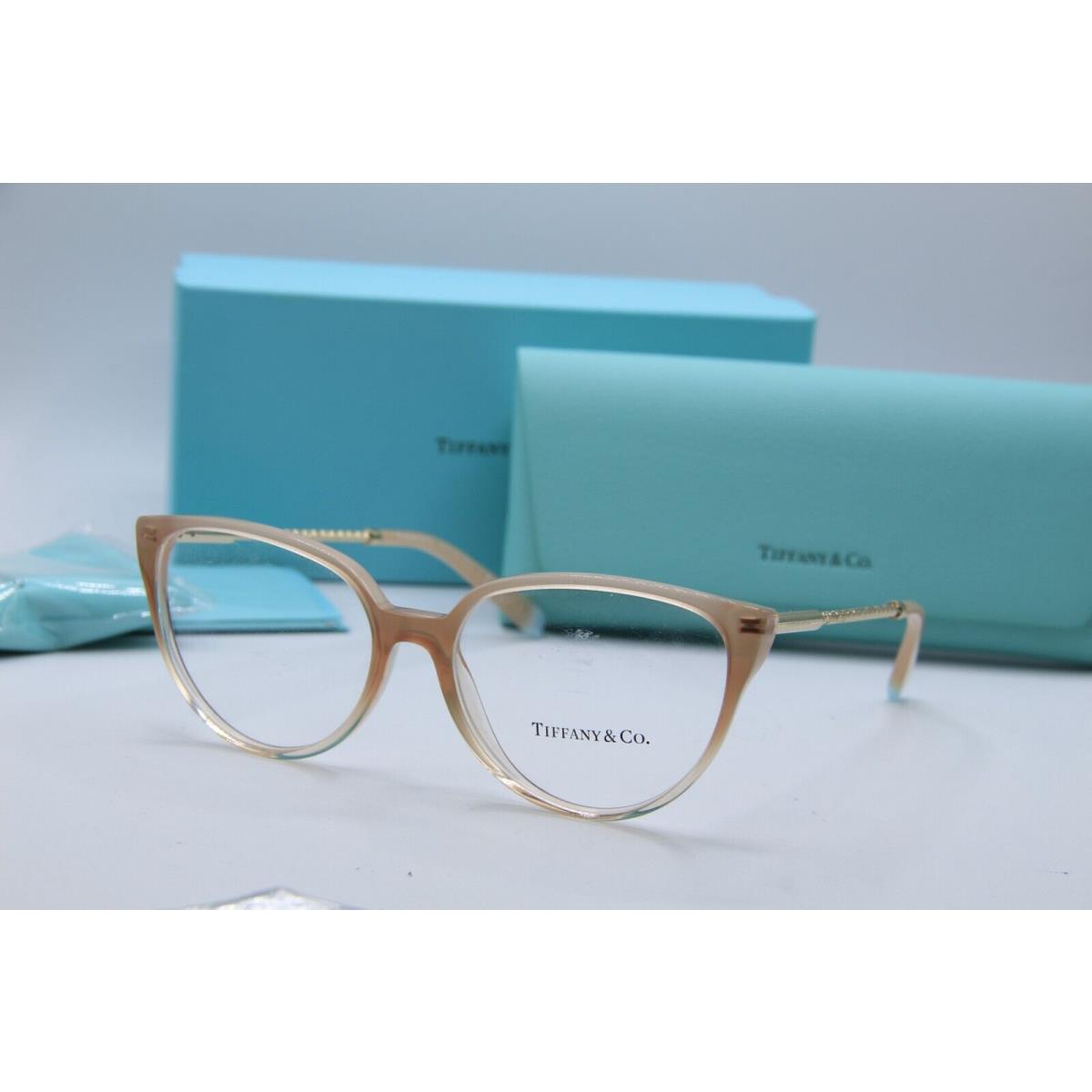 Tiffany Co. TF 2206 8299 Brown Gold Frames Eyeglasses 55-16