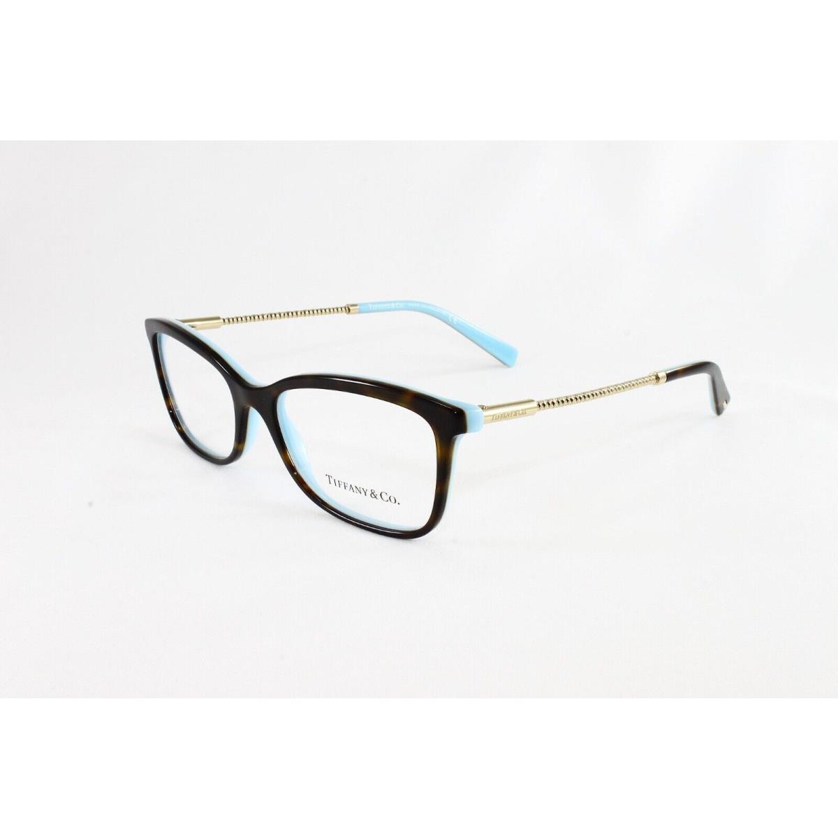 Tiffany Co. Eyeglasses Women`s Cat Eye FrameTF2169 8134 Havana/blue 53mm