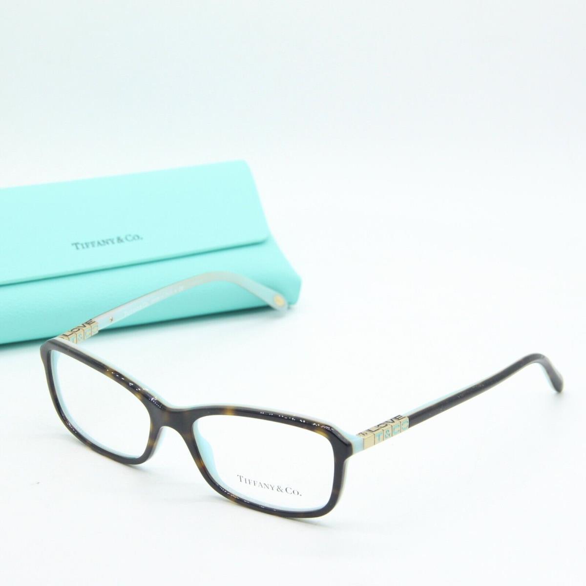 Tiffany Co TF 2075 8134 Brown Blue Frames Eyeglasses 53-16