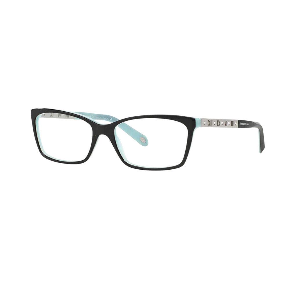 Tiffany Co. TF 2103B 8055 Black on Tiffany Blue Plastic Eyeglasses 53mm