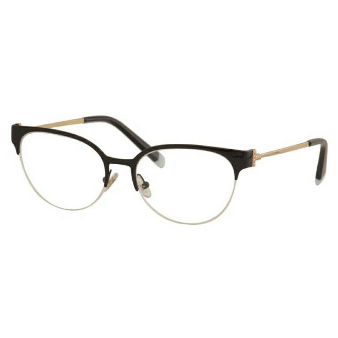 Tiffany CO Eyeglasses TF 1133 6007 Black / Gold Half Rim Frame 53 mm