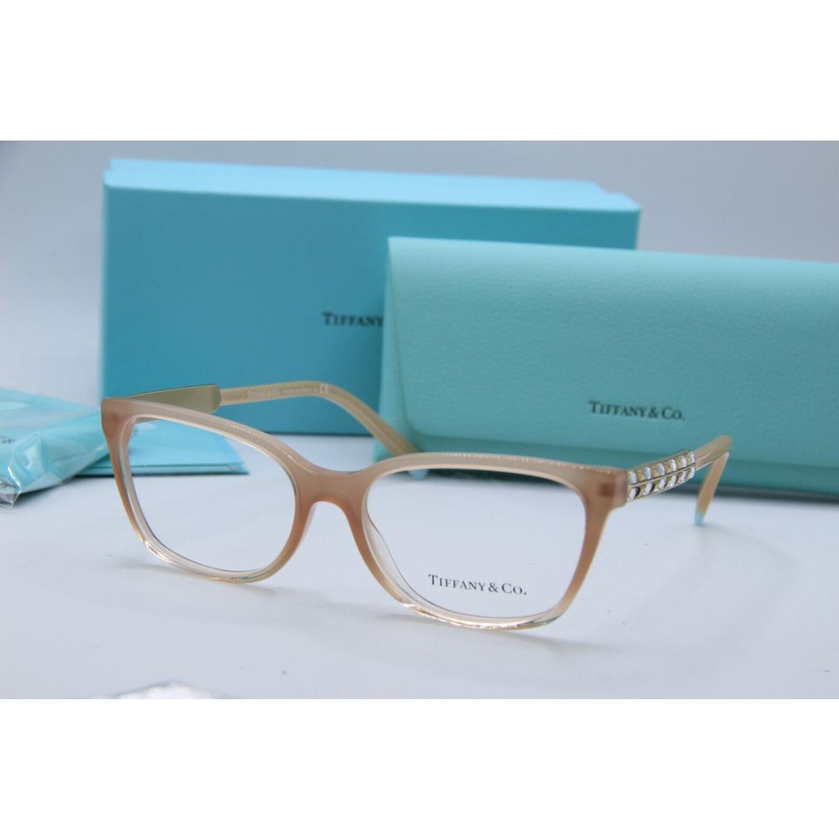 Tiffany Co. TF 2199-B 8299 Brown Gold Frames Eyeglasses 54-16